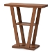 Baxton Studio Boone Modern and Contemporary Walnut Brown Finished Wood Console Table