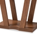 Baxton Studio Boone Modern and Contemporary Walnut Brown Finished Wood Console Table - BSOFP-01-Walnut-Console
