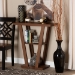 Baxton Studio Boone Modern and Contemporary Walnut Brown Finished Wood Console Table - BSOFP-01-Walnut-Console