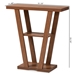 Baxton Studio Boone Modern and Contemporary Walnut Brown Finished Wood Console Table - BSOFP-01-Walnut-Console