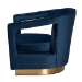 Baxton Studio Neville Modern Luxe and Glam Navy Blue Velvet Fabric Upholstered and Gold Finished Metal Armchair - BSOTSF-6743-Navy Velvet/Gold-CC