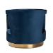 Baxton Studio Neville Modern Luxe and Glam Navy Blue Velvet Fabric Upholstered and Gold Finished Metal Armchair - BSOTSF-6743-Navy Velvet/Gold-CC