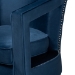 Baxton Studio Neville Modern Luxe and Glam Navy Blue Velvet Fabric Upholstered and Gold Finished Metal Armchair - BSOTSF-6743-Navy Velvet/Gold-CC