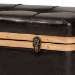 Baxton Studio Gendry Modern Rustic Transitional Dark Brown Faux Leather Upholstered and Oak Brown Finished Wood Large Storage Ottoman - BSOJY20B054L-Dark Brown-Large Otto