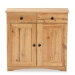 Baxton Studio Lauren Modern and Contemporary Oak Brown Finished Wood 2-Door Buffet Kitchen Cabinet - BSODR 883400-Wotan Oak