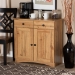 Baxton Studio Lauren Modern and Contemporary Oak Brown Finished Wood 2-Door Buffet Kitchen Cabinet - BSODR 883400-Wotan Oak