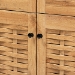 Baxton Studio Winda Modern and Contemporary Oak Brown Finished Wood 4-Door Shoe Storage Cabinet - BSOSC864574 B-Wotan Oak