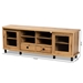 Baxton Studio Walda Modern and Contemporary Oak Brown Finished Wood 2-Drawer TV Stand - BSOTV838070-Wotan Oak