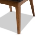 Baxton Studio Nexus Mid-Century Modern Dark Grey Fabric Upholstered and Walnut Brown Finished Wood 5-Piece Dining Set - BSOBBT5280-Dark Grey/Walnut-5PC Dining Set