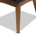 Baxton Studio Dorina Mid-Century Modern Dark Grey Fabric Upholstered and Walnut Brown Finished Wood 5-Piece Dining Set - BSOBBT5281-Dark Grey/Walnut-5PC Dining Set