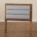 Baxton Studio Dexter Modern and Contemporary Light Grey Fabric Upholstered and Walnut Brown Finished Wood Twin Size Headboard - BSOMG9732-Light Grey/Walnut-Twin-HB