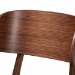 Baxton Studio Alston Mid-Century Modern Grey Fabric Upholstered and Walnut Brown Finished Wood 2-Piece Dining Chair Set - BSOWM1892B-Smoke/Walnut-DC