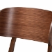 Baxton Studio Alston Mid-Century Modern Grey Fabric Upholstered and Walnut Brown Finished Wood 5-Piece Dining Set - BSOWM1892B-Smoke/Walnut-5PC Dining Set