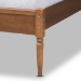 Baxton Studio Diantha Classic and Traditional Dark Grey Fabric Upholstered and Walnut Brown Finished Wood King Size Platform Bed - BSOMG0061-Dark Grey/Walnut-King