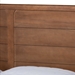 Baxton Studio Kassidy Classic and Traditional Walnut Brown Finished Wood King Size Platform Bed - BSOMG0063-Walnut-King