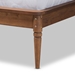 Baxton Studio Abel Classic and Traditional Transitional Walnut Brown Finished Wood King Size Platform Bed - BSOMG0064-Walnut-King