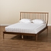 Baxton Studio Abel Classic and Traditional Transitional Walnut Brown Finished Wood King Size Platform Bed - BSOMG0064-Walnut-King