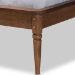 Baxton Studio Regis Modern and Contemporary Transitional Light Grey Fabric Upholstered and Walnut Brown Finished Wood Full Size Platform Bed - BSOMG0067-Light Grey/Walnut-Full