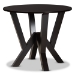 Baxton Studio Riona Modern Transitional Grey Fabric Upholstered and Dark Brown Finished Wood 5-Piece Dining Set - BSORiona-Grey/Dark Brown-5PC Dining Set