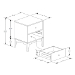 Baxton Studio Landis Mid-Century Modern Ash Walnut Finished Wood 2-Drawer Nightstand - BSOMG9002-Ash Walnut-2DW-NS