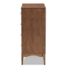 Baxton Studio Landis Mid-Century Modern Ash Walnut Finished Wood 4-Drawer Chest - BSOMG9002-Ash Walnut-4DW-Chest