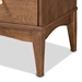 Baxton Studio Landis Mid-Century Modern Ash Walnut Finished Wood 4-Drawer Chest - BSOMG9002-Ash Walnut-4DW-Chest