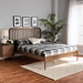 Baxton Studio Neilan Modern and Contemporary Walnut Brown Finished Wood King Size Platform Bed - BSOMG0058-Walnut-King