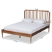 Baxton Studio Neilan Modern and Contemporary Walnut Brown Finished Wood King Size Platform Bed - BSOMG0058-Walnut-King