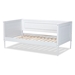 Baxton Studio Daniella Modern and Contemporary White Finished Wood Daybed - BSOMG0076-White-Daybed