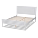Baxton Studio Daniella Modern and Contemporary White Finished Wood Full Size Platform Bed - BSOMG0076-White-Full Bed