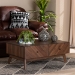 Baxton Studio Hartman Mid-Century Modern Walnut Brown Finished Wood Coffee Table - BSOLV23CFT23140WI-Columbia-CT