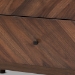 Baxton Studio Hartman Mid-Century Modern Walnut Brown Finished Wood 3-Drawer Storage Chest - BSOLV23COD23230WI-Columbia-3DW-Chest