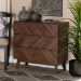 Baxton Studio Hartman Mid-Century Modern Walnut Brown Finished Wood 3-Drawer Storage Chest - BSOLV23COD23230WI-Columbia-3DW-Chest