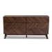 Baxton Studio Hartman Mid-Century Modern Walnut Brown Finished Wood 6-Drawer Dresser - BSOLV23COD23232WI-Columbia-6DW-Dresser