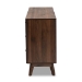 Baxton Studio Hartman Mid-Century Modern Walnut Brown Finished Wood 6-Drawer Dresser - BSOLV23COD23232WI-Columbia-6DW-Dresser