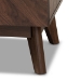 Baxton Studio Hartman Mid-Century Modern Walnut Brown Finished Wood 6-Drawer Dresser - BSOLV23COD23232WI-Columbia-6DW-Dresser