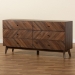 Baxton Studio Hartman Mid-Century Modern Walnut Brown Finished Wood 6-Drawer Dresser - BSOLV23COD23232WI-Columbia-6DW-Dresser
