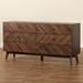 Baxton Studio Hartman Mid-Century Modern Walnut Brown Finished Wood 6-Drawer Dresser - BSOLV23COD23232WI-Columbia-6DW-Dresser