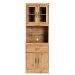 Baxton Studio Laurana Modern and Contemporary Oak Brown Finished Wood Kitchen Cabinet and Hutch - BSOWS883200-Wotan Oak