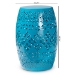 Baxton Studio Lavinia Modern and Contemporary Blue Finished Metal Outdoor Side Table - BSOH01-97938C Blue Metal Side Table