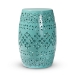 Baxton Studio Lavinia Modern and Contemporary Teal Finished Metal Outdoor Side Table