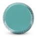 Baxton Studio Lavinia Modern and Contemporary Teal Finished Metal Outdoor Side Table - BSOH01-97939E Teal Metal Side Table