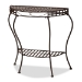 Baxton Studio Laraine Modern and Contemporary Black Metal Outdoor Console Table