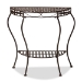 Baxton Studio Laraine Modern and Contemporary Brown Metal Outdoor Console Table - BSOH01-99057A-Metal Console Table