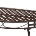 Baxton Studio Laraine Modern and Contemporary Brown Metal Outdoor Console Table - BSOH01-99057A-Metal Console Table