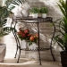 Baxton Studio Laraine Modern and Contemporary Brown Metal Outdoor Console Table - BSOH01-99057A-Metal Console Table