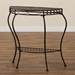 Baxton Studio Laraine Modern and Contemporary Brown Metal Outdoor Console Table - BSOH01-99057A-Metal Console Table