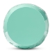 Baxton Studio Hallie Modern and Contemporary Aqua Finished Metal Outdoor Side Table - BSOH01-101371B Aqua Metal Side Table