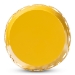 Baxton Studio Branson Modern and Contemporary Yellow Finished Metal Outdoor Side Table - BSOH01-101370A Yellow Metal Side Table