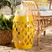 Baxton Studio Branson Modern and Contemporary Yellow Finished Metal Outdoor Side Table - BSOH01-101370A Yellow Metal Side Table